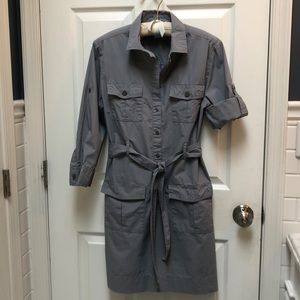 JCrew Factory Belted dress convertible sleeves